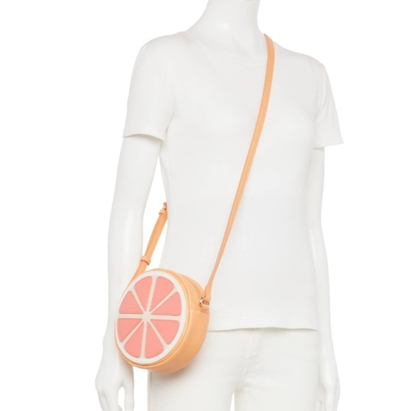 LC Lauren Conrad Fruit Orange Crossbody Purse. NWT - Picture 4 of 8